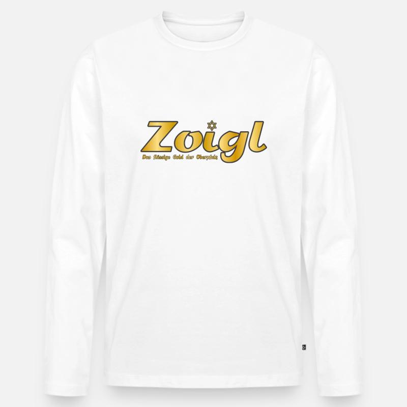 Zoigl - Männer Premium Bio Langarmshirt - Weiß