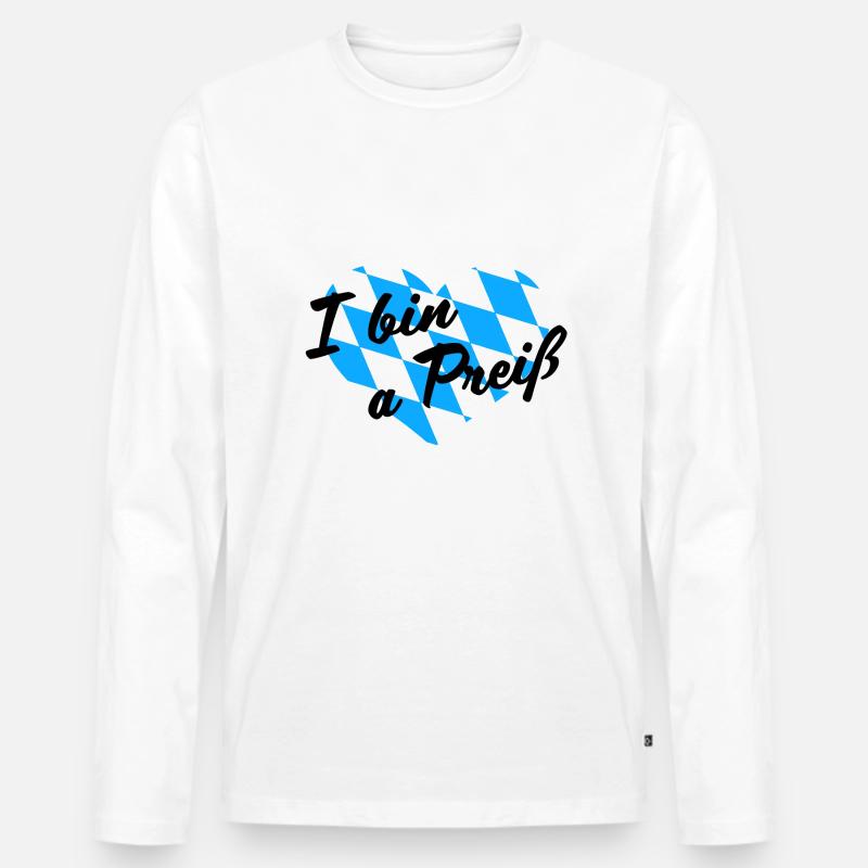 - I bin a Preiß - Männer Premium Bio Langarmshirt - undefined