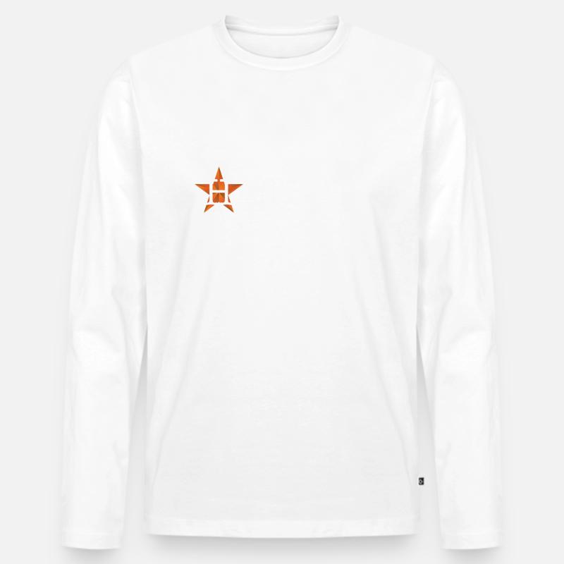 Hasst uns - Männer Premium Bio Langarmshirt - Weiß