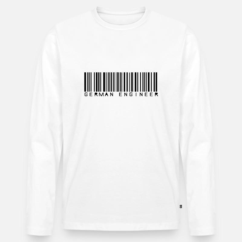 German Engineer - Männer Premium Bio Langarmshirt - Weiß