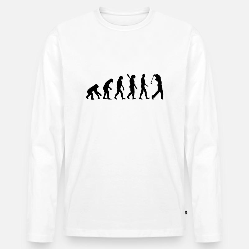 Evolution Golf T-shirt manches longues Premium bio Homme