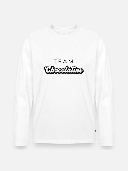TEAM CHOCOLATINE v2 - T-shirt manches longues Premium bio Homme - blanc