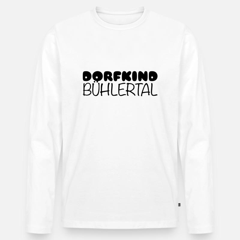BH10 - Männer Premium Bio Langarmshirt - Weiß