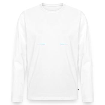 Boxing Crew - Men's Premium Organic Long Sleeve Shirt - white - Front - Nico (187cm)