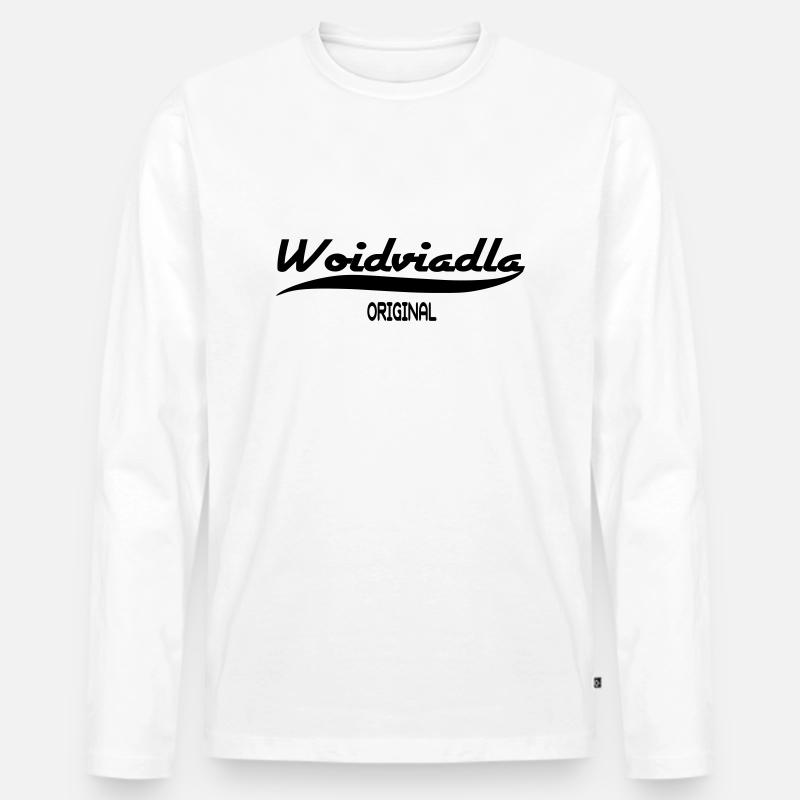 Waldviertel - Männer Premium Bio Langarmshirt - Weiß
