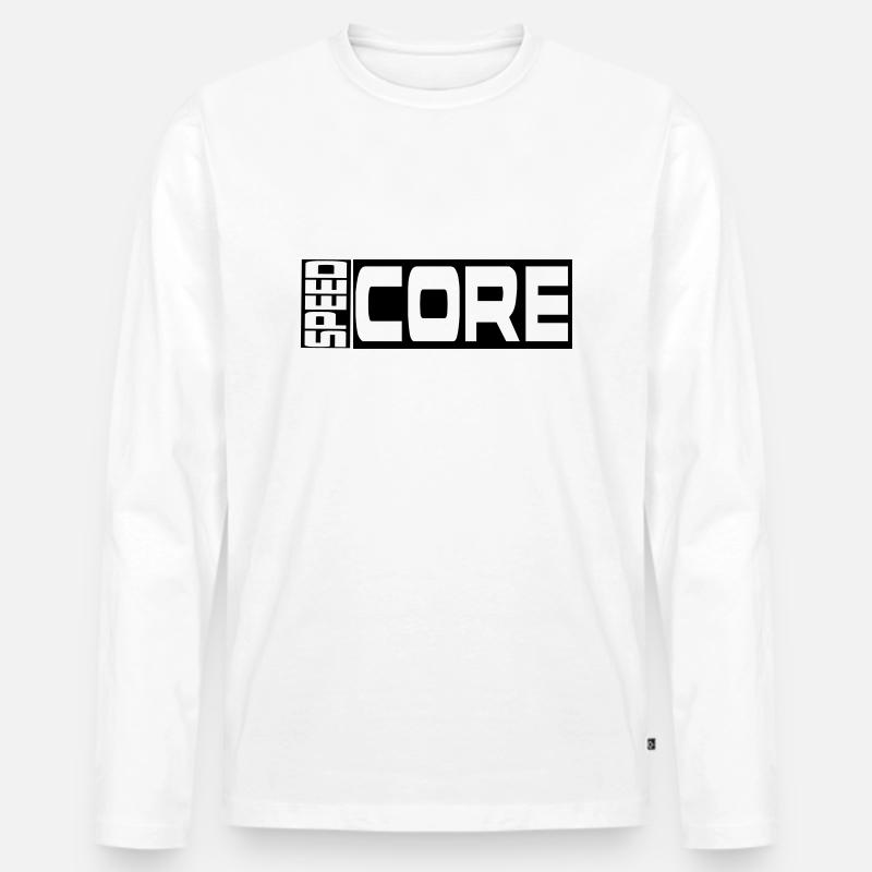 Speedcore - Männer Premium Bio Langarmshirt - Weiß