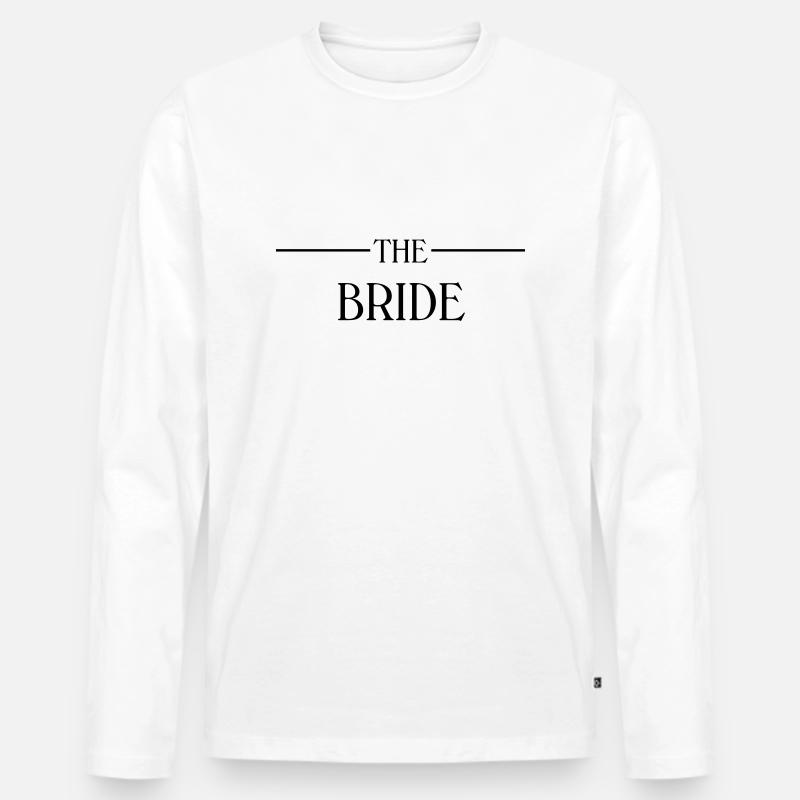 The Bride - Männer Premium Bio Langarmshirt - Weiß