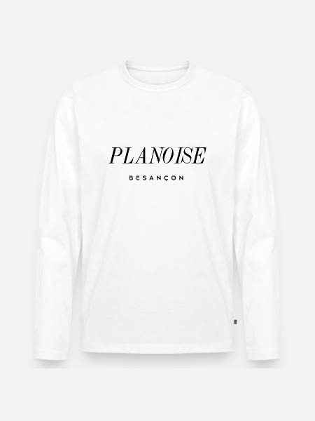 Planoise - Besançon - T-shirt manches longues Premium bio Homme - blanc