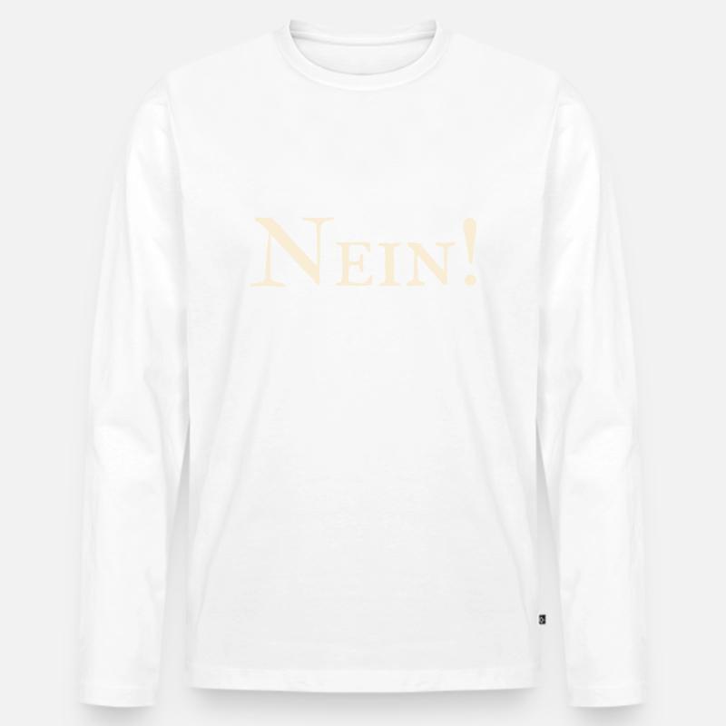 Nein ! - Männer Premium Bio Langarmshirt - undefined