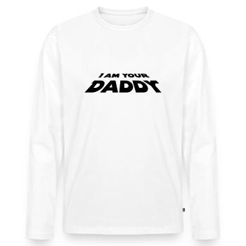I Am Your Daddy - Männer Premium Bio Langarmshirt - Weiß - Vorne - Nico (187cm)