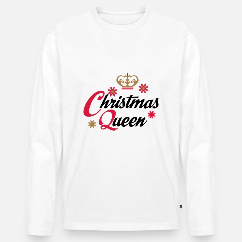 Weihnachten - Männer Premium Bio Langarmshirt - Weiß