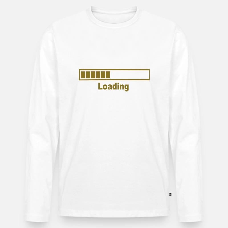 loading - Männer Premium Bio Langarmshirt - Weiß