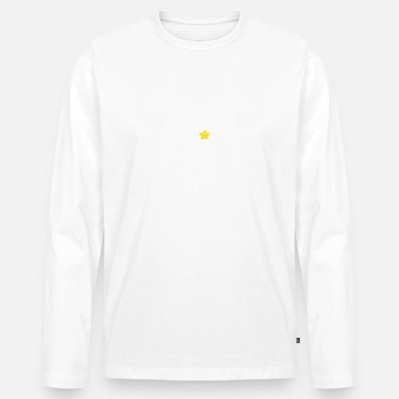 Ich muss wandern - Männer Premium Bio Langarmshirt - Weiß