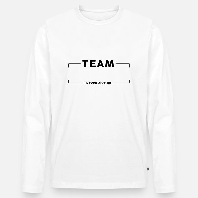 Team Team Gruppe - Männer Premium Bio Langarmshirt - Weiß