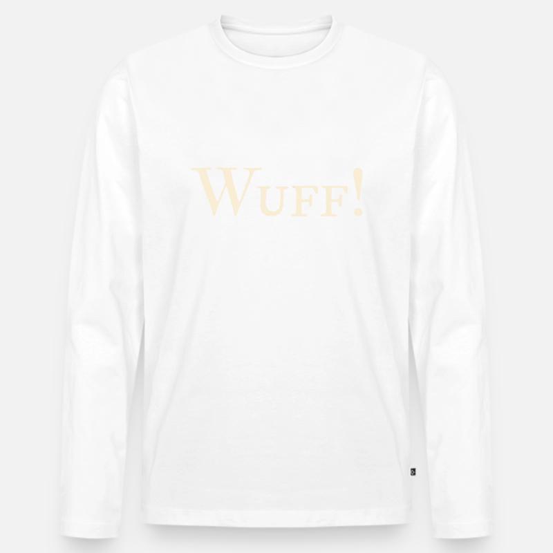 Wuff ! - Männer Premium Bio Langarmshirt - undefined