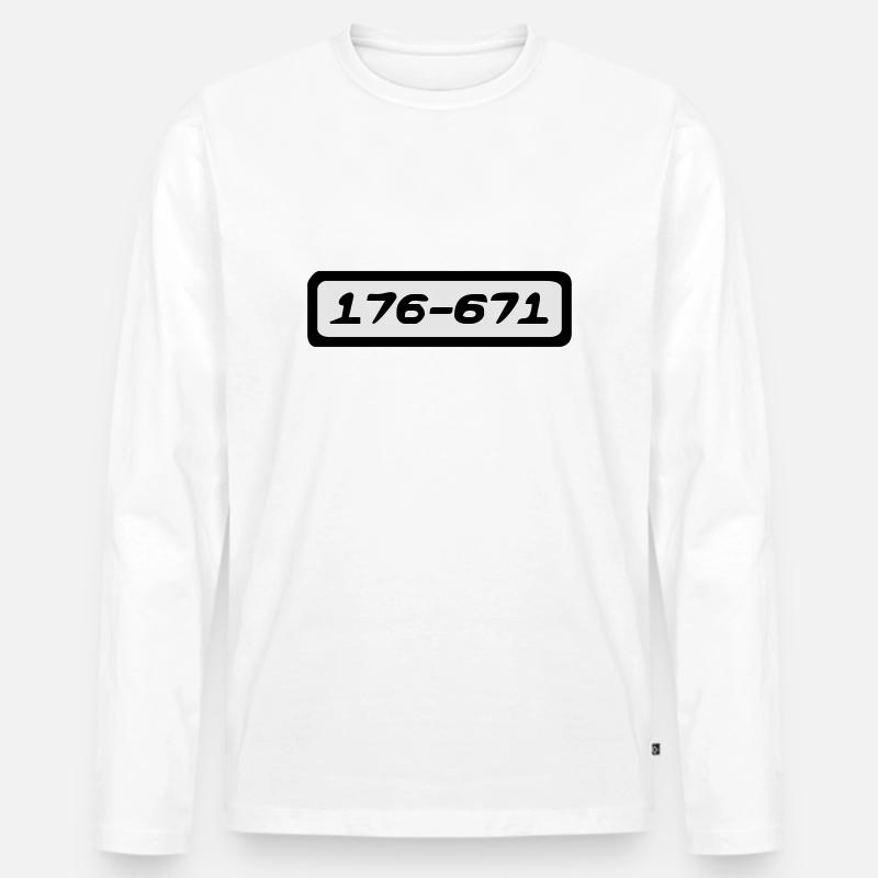 Panzerknacker - Männer Premium Bio Langarmshirt - Weiß