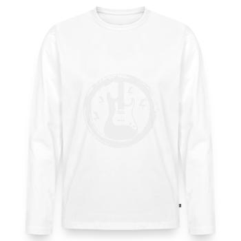 Electric Guitar - Guitar - Metal - Rock - Band - Men's Premium Organic Long Sleeve Shirt - white - Front - Nico (187cm)