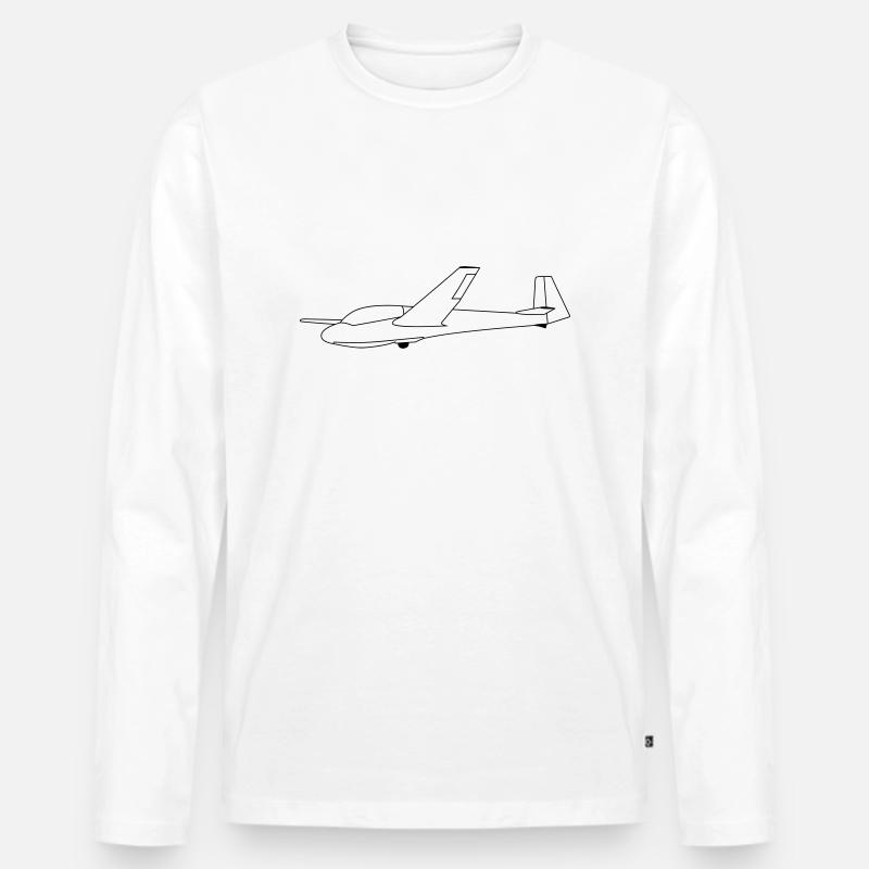 ask13 - Männer Premium Bio Langarmshirt - Weiß