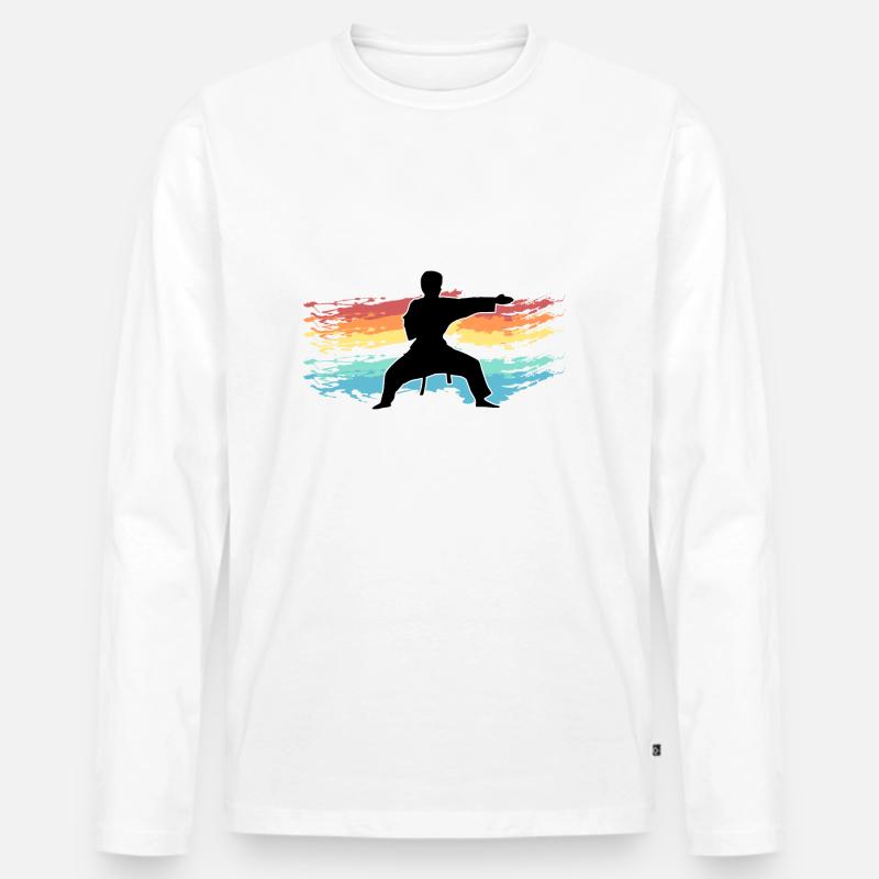 Judo - Männer Premium Bio Langarmshirt - undefined