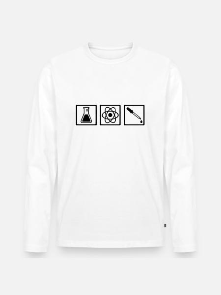 Chimiste - T-shirt manches longues Premium bio Homme - blanc