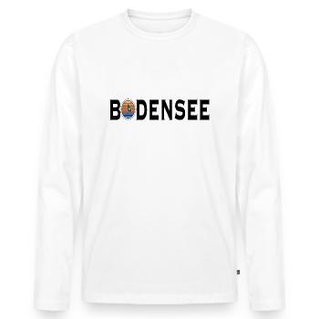 Lac de Constance - T-shirt manches longues Premium bio Homme - blanc - Devant - Nico (187cm)