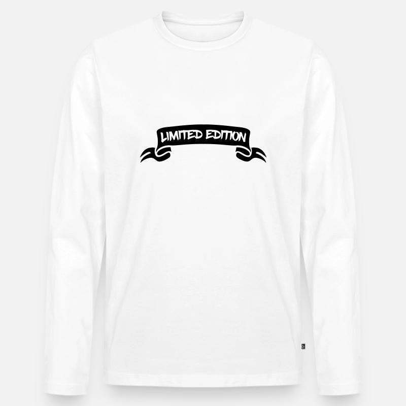 limited edition - Männer Premium Bio Langarmshirt - Weiß