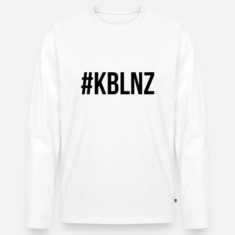 (koblenz) - Männer Premium Bio Langarmshirt - Weiß