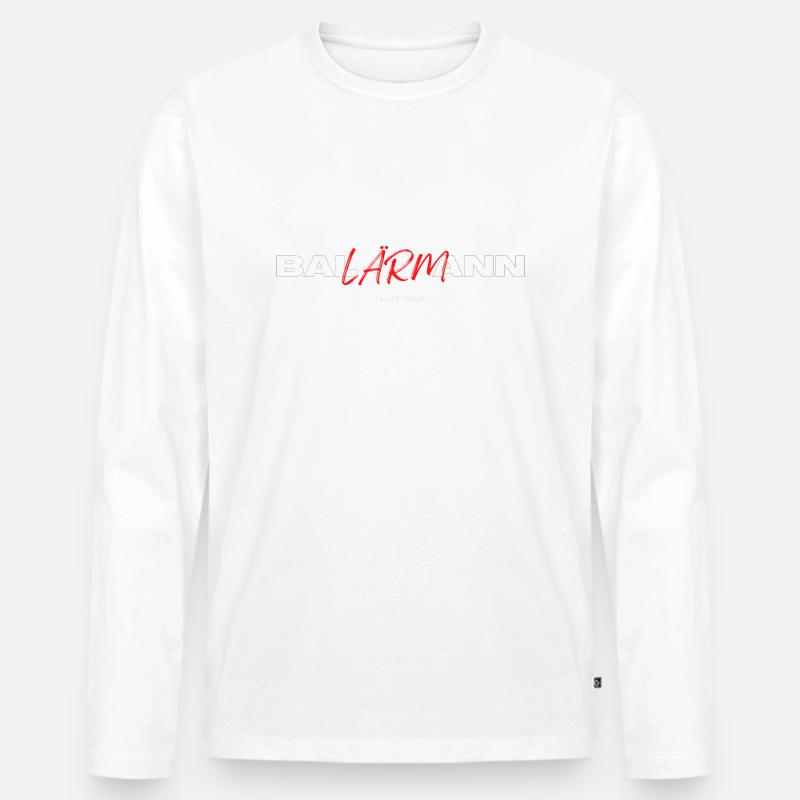Ballärmann - Männer Premium Bio Langarmshirt - Weiß