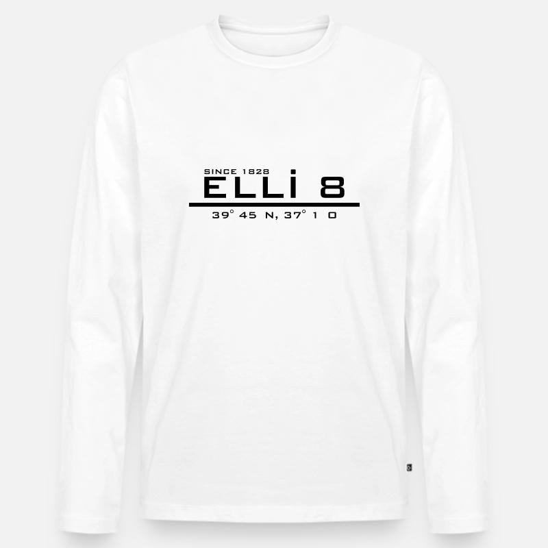 SIVAS - Männer Premium Bio Langarmshirt - Weiß