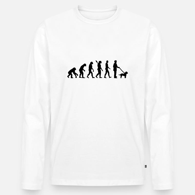 Cockapoo - Männer Premium Bio Langarmshirt - Weiß