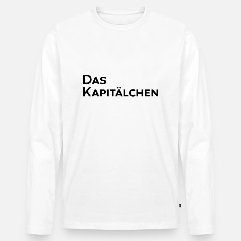 Das Kapitälchen - Männer Premium Bio Langarmshirt - Weiß