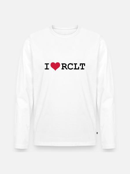 IRCLT❤ - Men's Premium Organic Long Sleeve Shirt - white