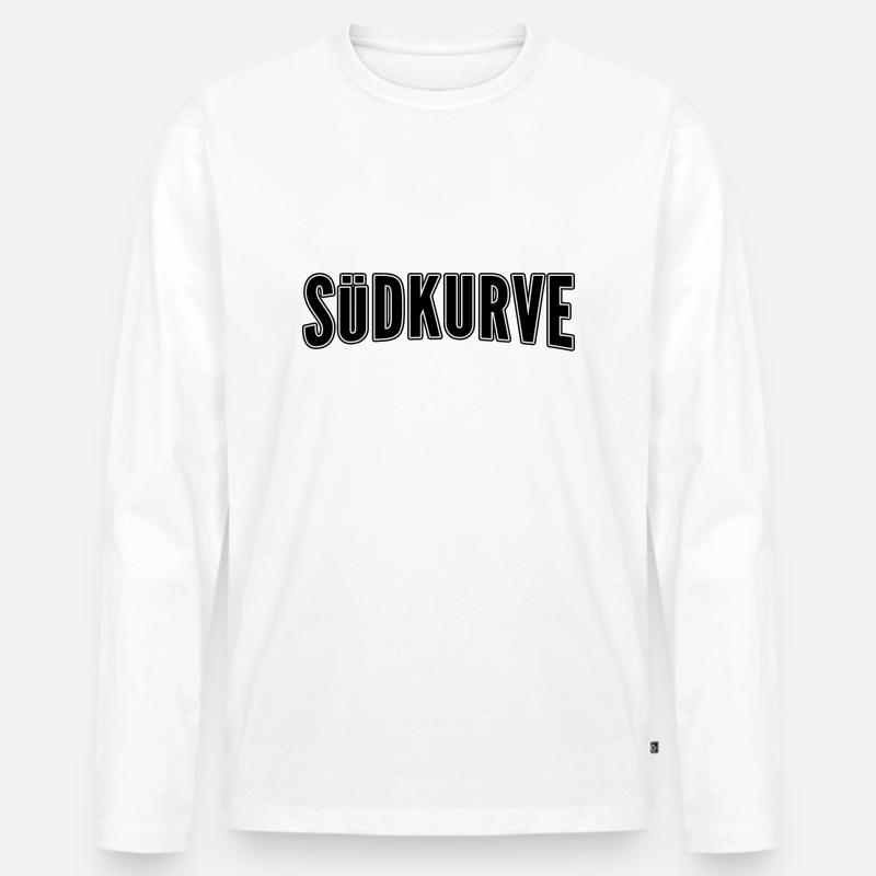 suedkurve - Männer Premium Bio Langarmshirt - Weiß