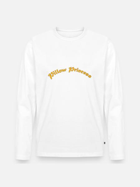 Pillow princess - Men's Premium Organic Long Sleeve Shirt - white