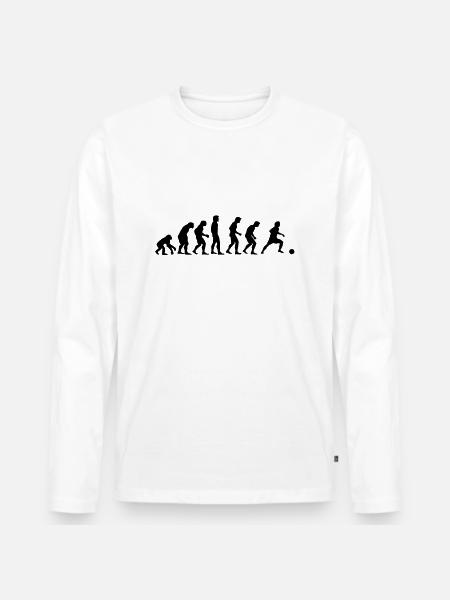 soccer Evolution - T-shirt manches longues Premium bio Homme - blanc