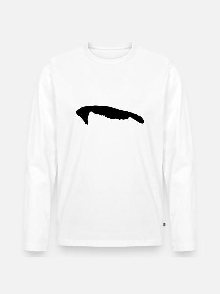 wangerooge__f1 - Männer Premium Bio Langarmshirt - Weiß