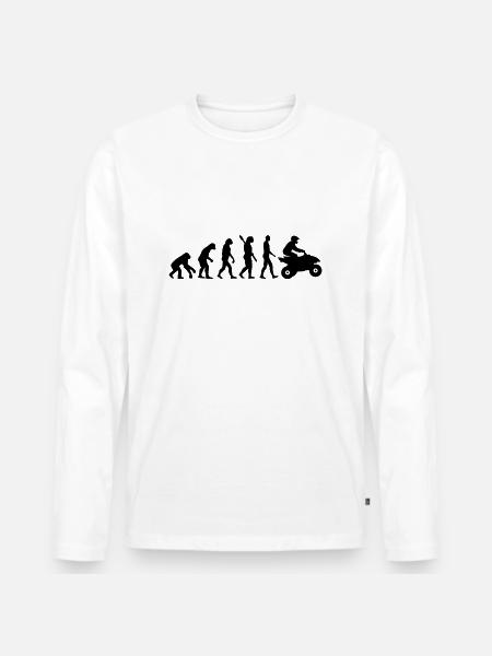 Quad - Men's Premium Organic Long Sleeve Shirt - white