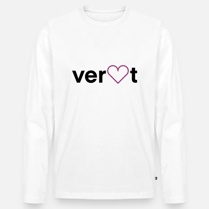 Verloved ver❤️t verliebt - Männer Premium Bio Langarmshirt - Weiß