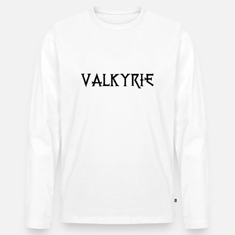 Walküre - Männer Premium Bio Langarmshirt - Weiß