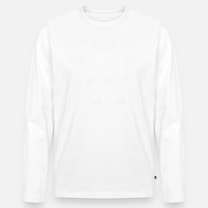 Parti di una barca - canottaggio canottaggio barca a remi canoa - Maglia a manica lunga ecologica premium da uomo - bianco