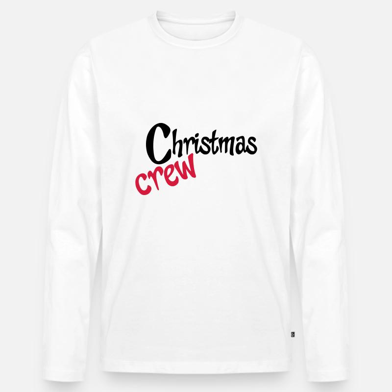 Weihnachten - Männer Premium Bio Langarmshirt - Weiß