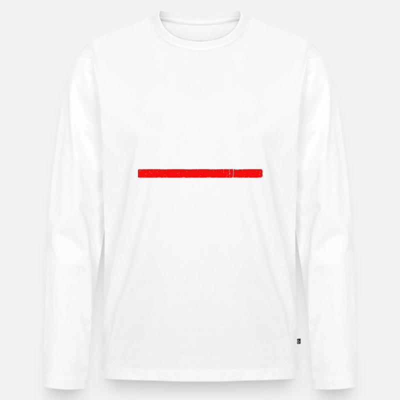 Selbstbewusst Selbstironie Spruch Statement Witz - Männer Premium Bio Langarmshirt - Weiß