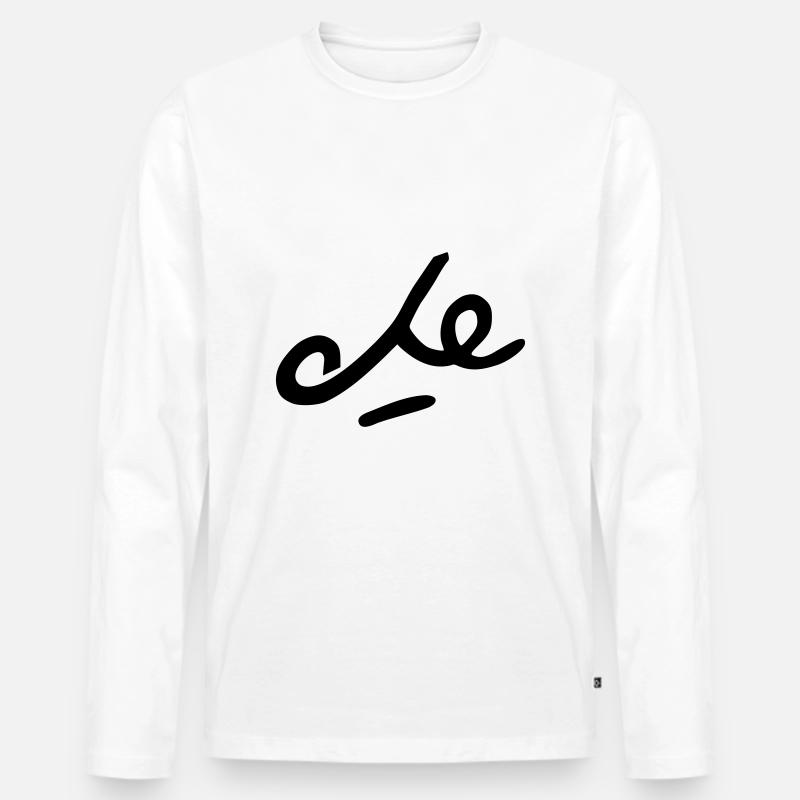 Che Ernesto Guevara Unterschrift - Männer Premium Bio Langarmshirt - Weiß