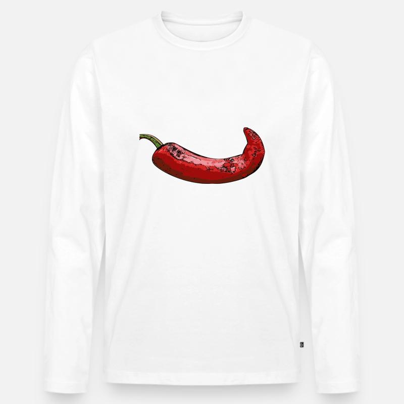 Chilli - Männer Premium Bio Langarmshirt - undefined