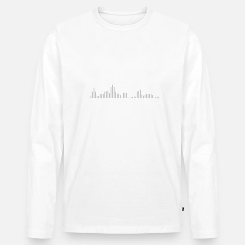 Visualizer - Männer Premium Bio Langarmshirt - Weiß