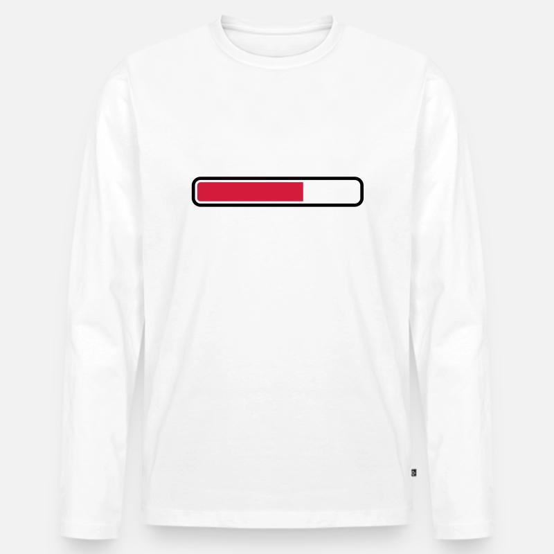 loading_1___f2 - Männer Premium Bio Langarmshirt - Weiß