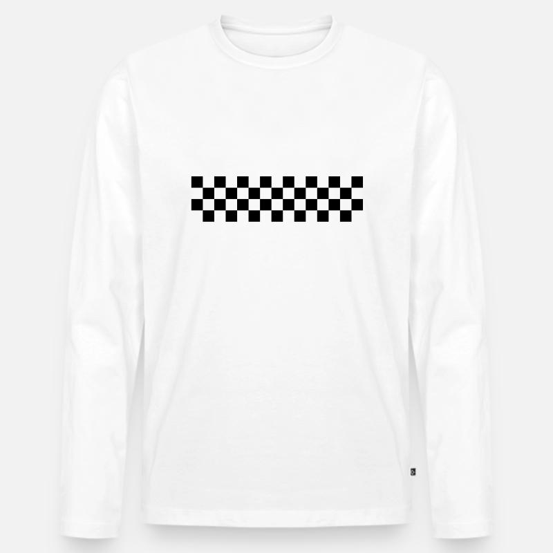 challenge_flag__f1 - Männer Premium Bio Langarmshirt - Weiß