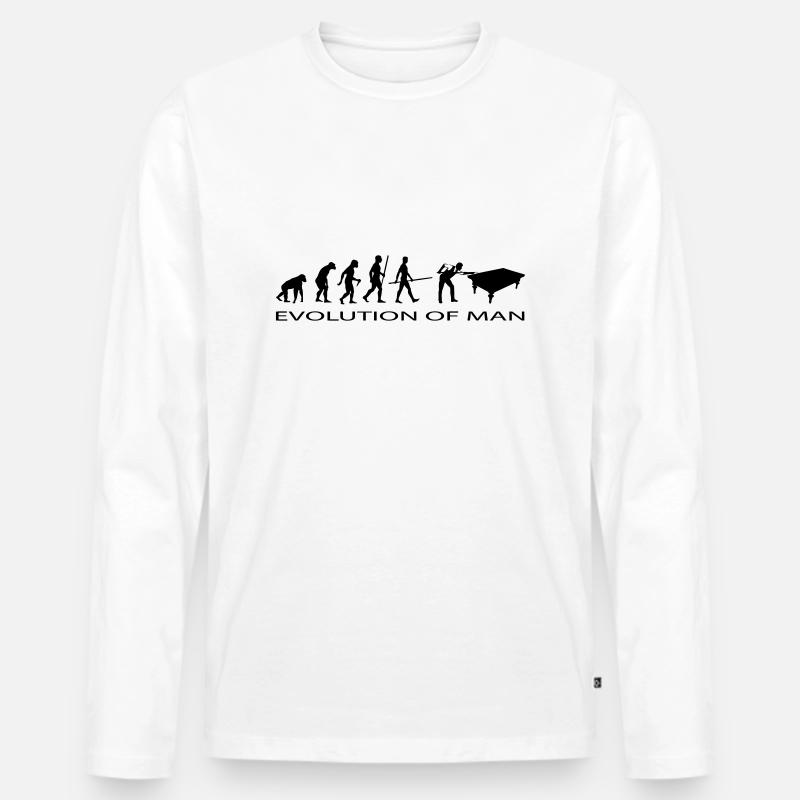(snooker_final) - Männer Premium Bio Langarmshirt - Weiß
