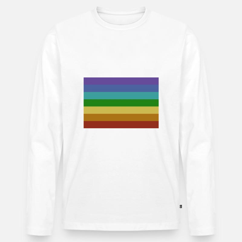 Pace Flagge - Männer Premium Bio Langarmshirt - Weiß