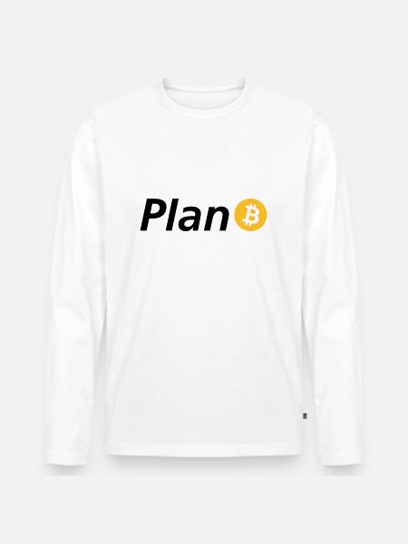 Plan B - T-shirt manches longues Premium bio Homme - blanc